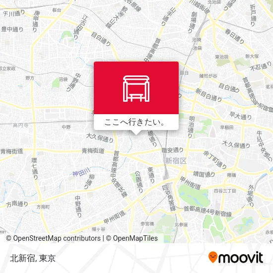 北新宿地図
