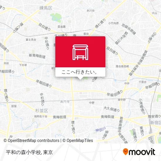 平和の森小学校地図