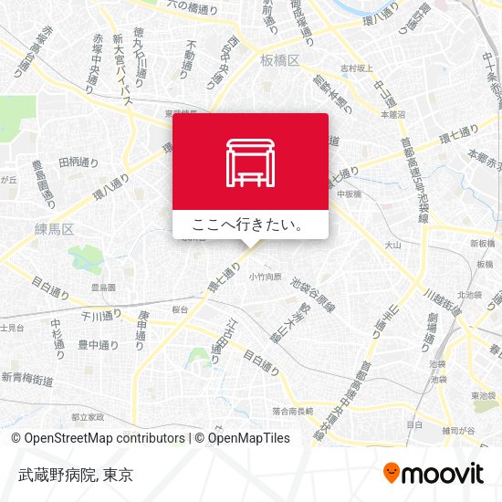 武蔵野病院地図