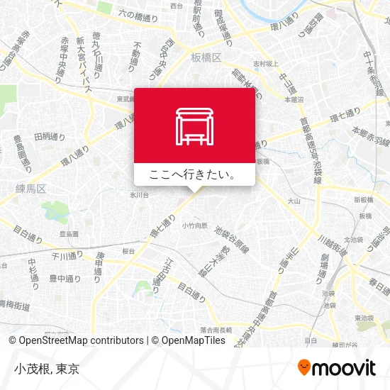 小茂根地図