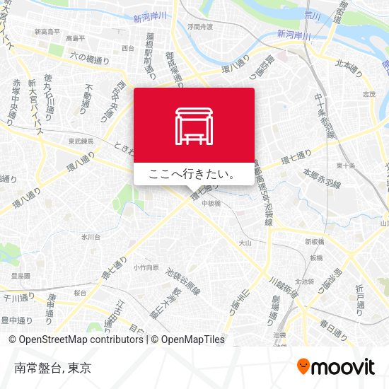 南常盤台地図