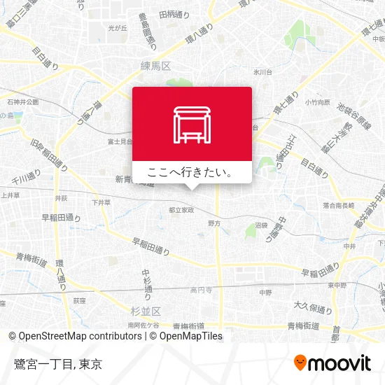 鷺宮一丁目地図