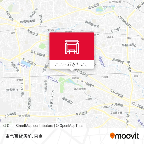 東急百貨店前地図