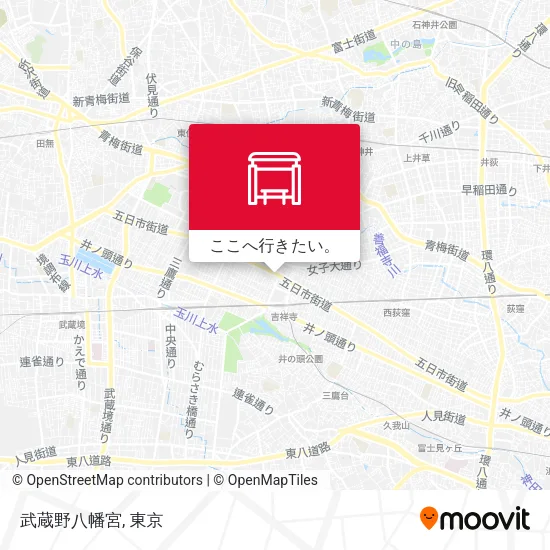武蔵野八幡宮地図