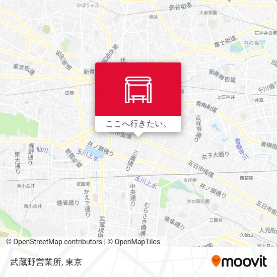 武蔵野営業所地図