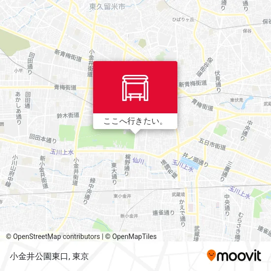 小金井公園東口地図