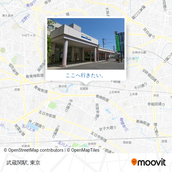 武蔵関駅地図