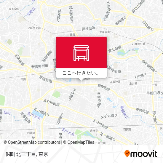 関町北三丁目地図