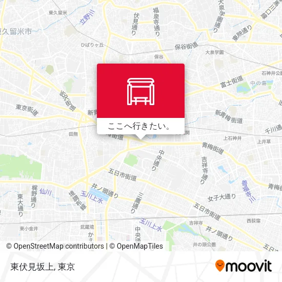 東伏見坂上地図