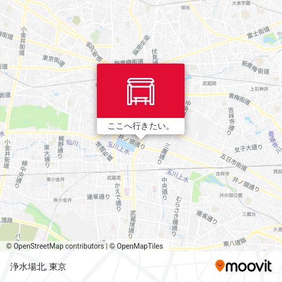 浄水場北地図