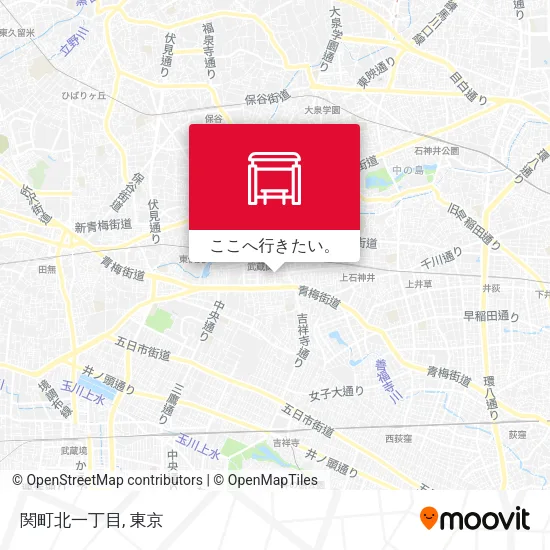 関町北一丁目地図