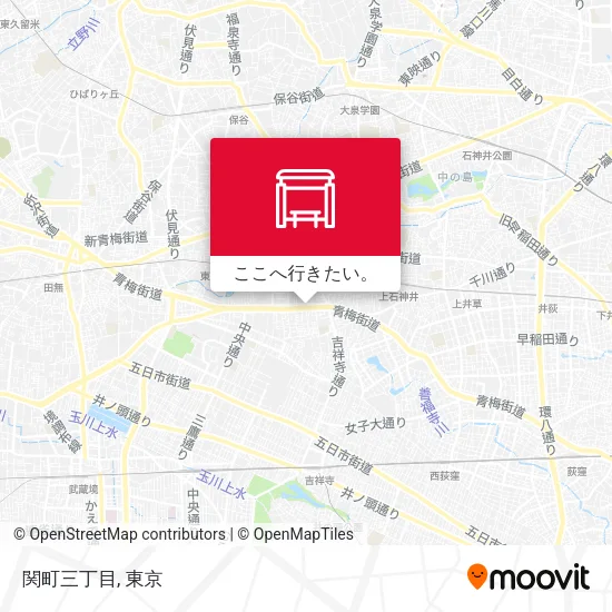 関町三丁目地図