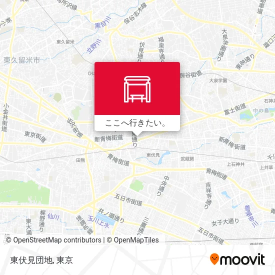 東伏見団地地図