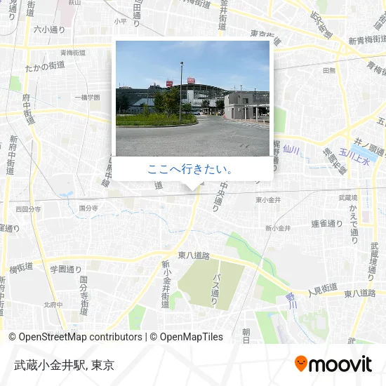 武蔵小金井駅地図