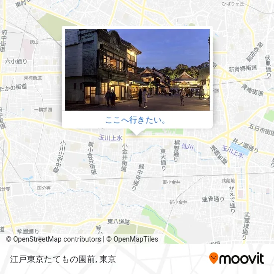 江戸東京たてもの園前地図