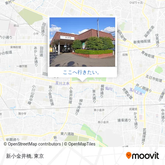 新小金井橋地図