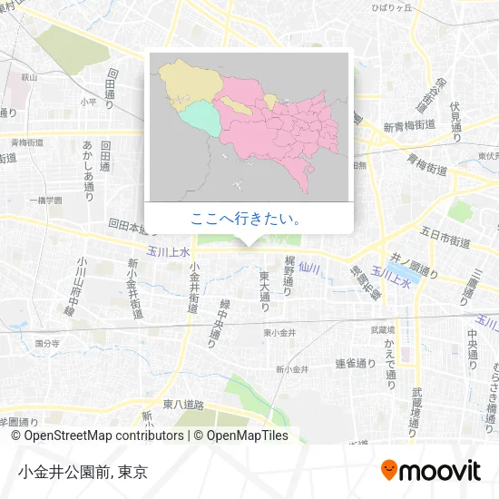 小金井公園前地図