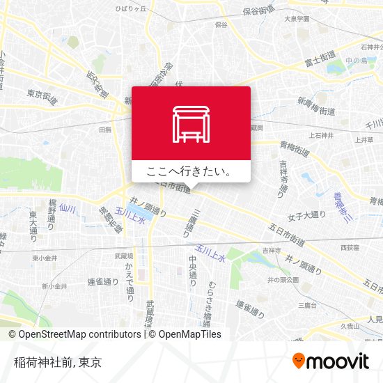 稲荷神社前地図