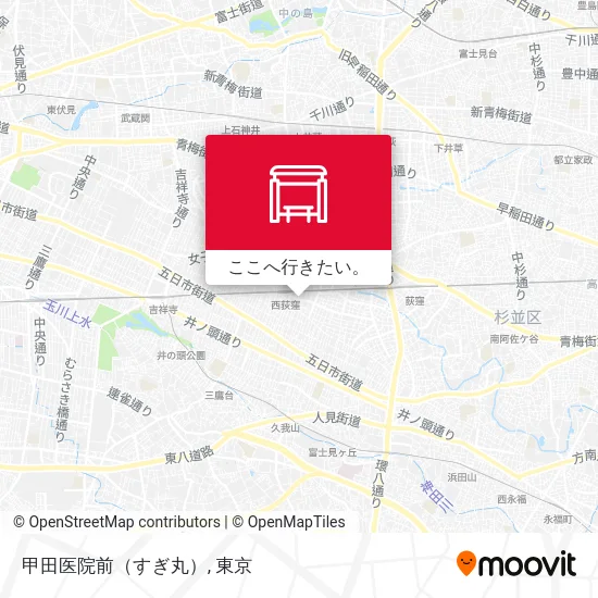 甲田医院前（すぎ丸）地図