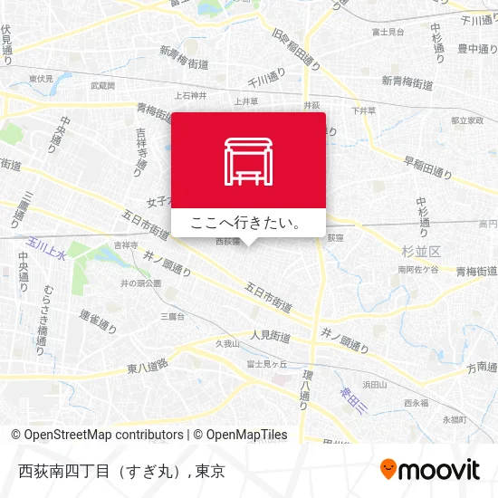 西荻南四丁目（すぎ丸）地図