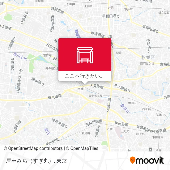 馬車みち（すぎ丸）地図