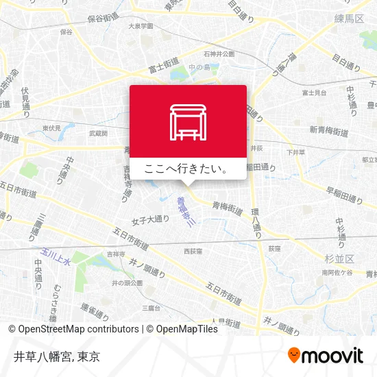 井草八幡宮地図