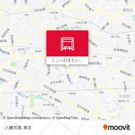 八幡宮裏地図