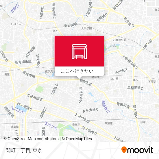 関町二丁目地図