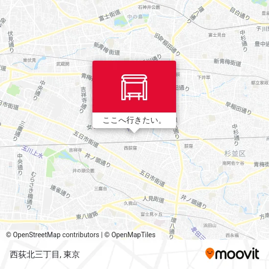 西荻北三丁目地図
