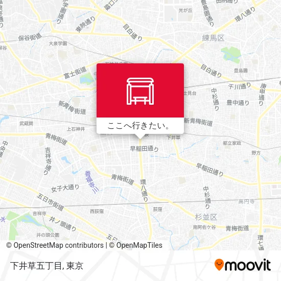 下井草五丁目地図