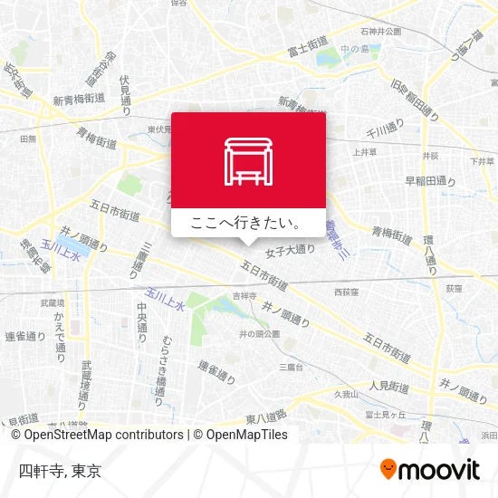 四軒寺地図