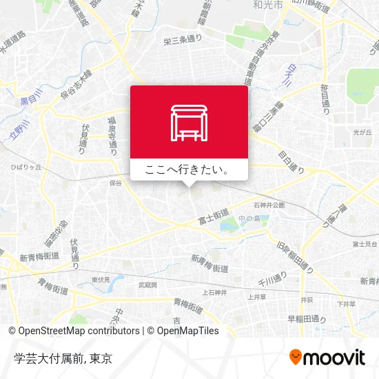 学芸大付属前地図