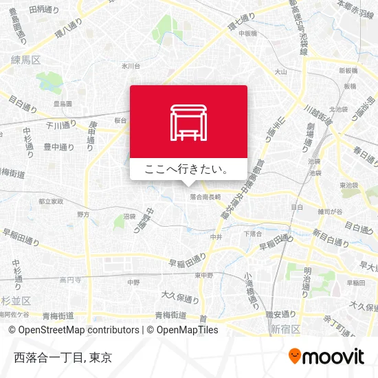 西落合一丁目地図