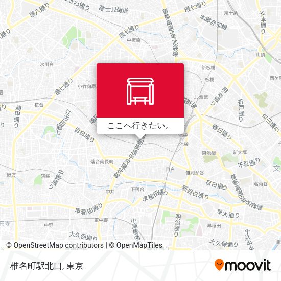 椎名町駅北口地図
