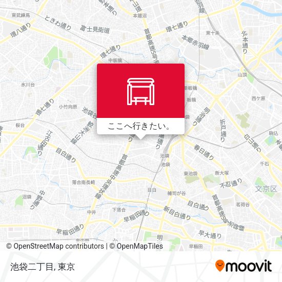池袋二丁目地図