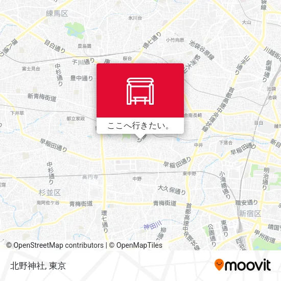 北野神社地図