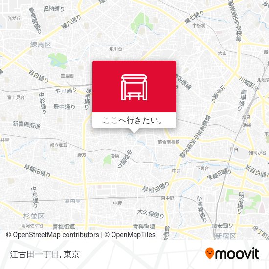 江古田一丁目地図