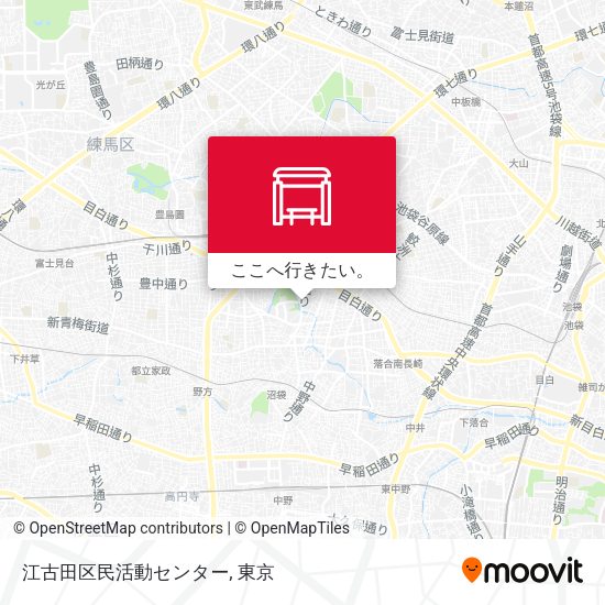 江古田区民活動センター地図