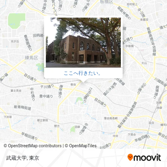武蔵大学地図