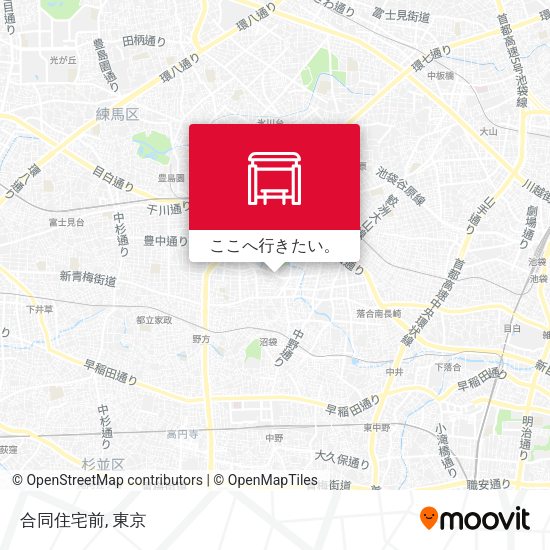 合同住宅前地図