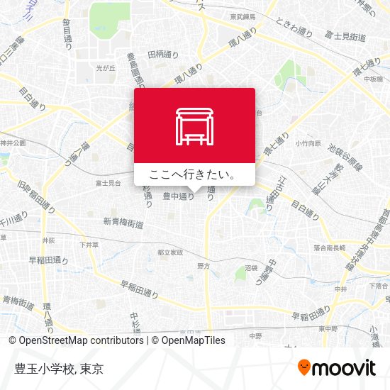 豊玉小学校地図