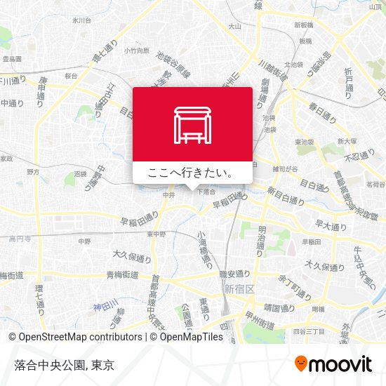 落合中央公園地図