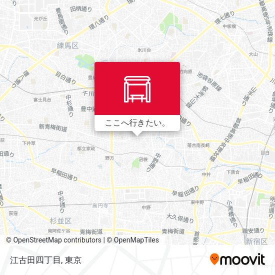 江古田四丁目地図