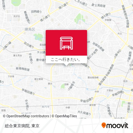 総合東京病院地図