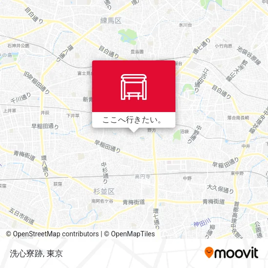 洗心寮跡地図