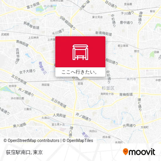 荻窪駅南口地図