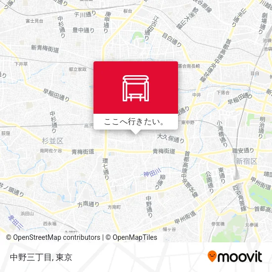 中野三丁目地図