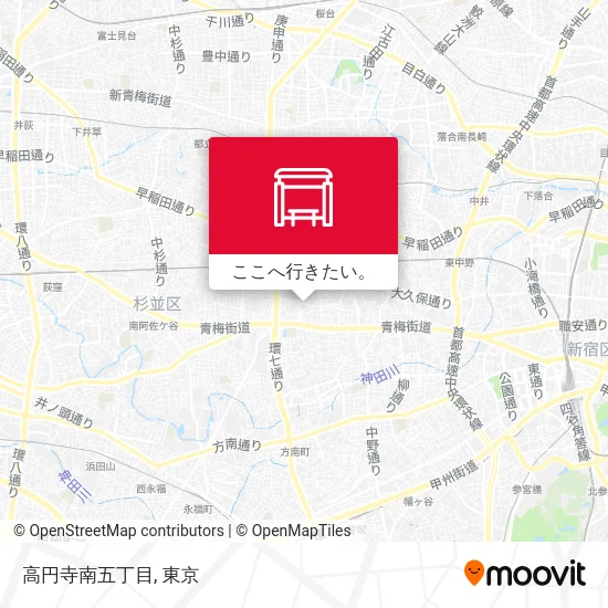 高円寺南五丁目地図