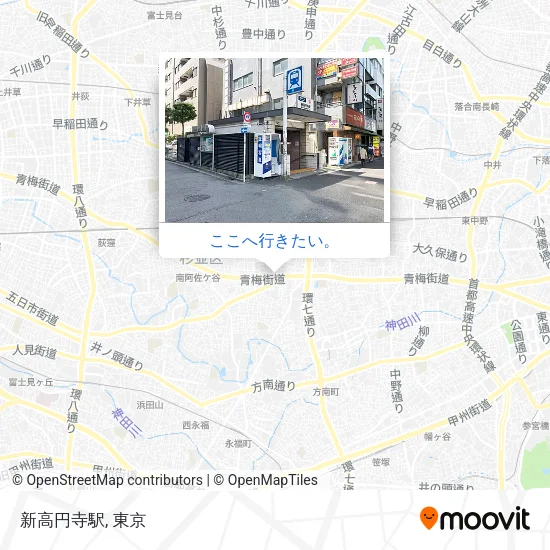 新高円寺駅地図