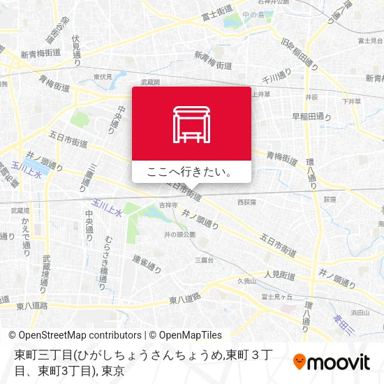 東町三丁目(ひがしちょうさんちょうめ,東町３丁目、東町3丁目)地図